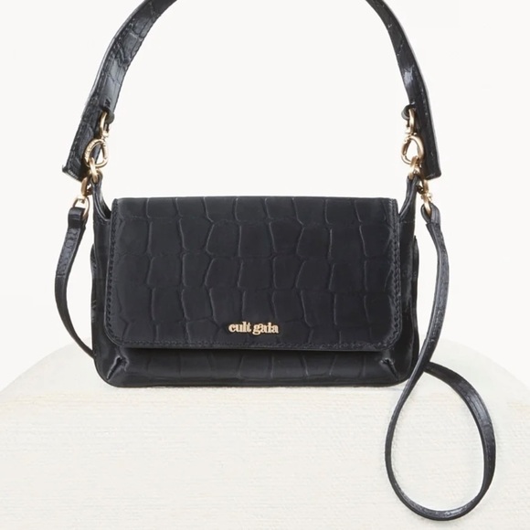Cult GaiaDamara Croc Embossed Crossbody